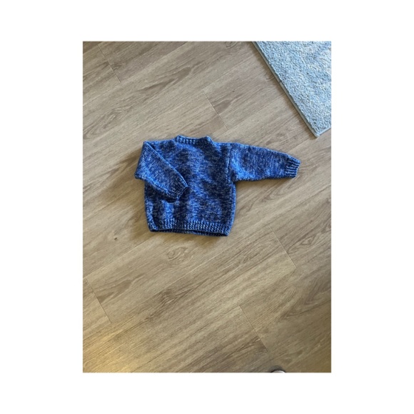 Child knit crochet cardigan winter preppy sweater - Picture 4 of 5